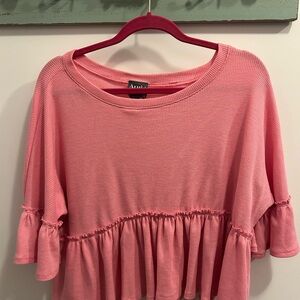 Pink Ruffled Top